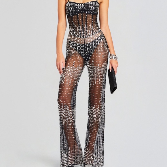 RETROFETE SEQUIN JUMPSUIT! SIZE XS!
